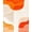 Orange, Pattern 16, variant on Design&I 8'x10' Washable Area Rug Orange Teal Funky Classroom Design Retro Abstract Swirls with Bold Curves for King Size Bedroom, Under Bed, Sleek Flatweave Pet Friendly