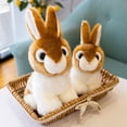 thumbnail image 2 of 20/28cm Simulation/ Cute/ Soft/ Rabbit Plush Toy/ Simulation Cartoon Rabbit Doll/ Car Accessories/ Children's Birthday Giftbrown28cm Deng Xun unisex, 2 of 2