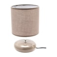 thumbnail image 1 of Ceramic Table Lamp With Shade Halo Warm Gray, 1 of 3