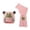 1-Pink994, variant on Oiyii Toddler Boy's Knit Beanies Scarf Outfit Cute Animal Graphic Classic Set for Kids, Yellow