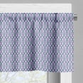 thumbnail image 5 of Ambesonne Purple Stripe Valance & Curtain, Chain Lines Vintage, 55"x30", Slate Blue Violet and White, 5 of 7