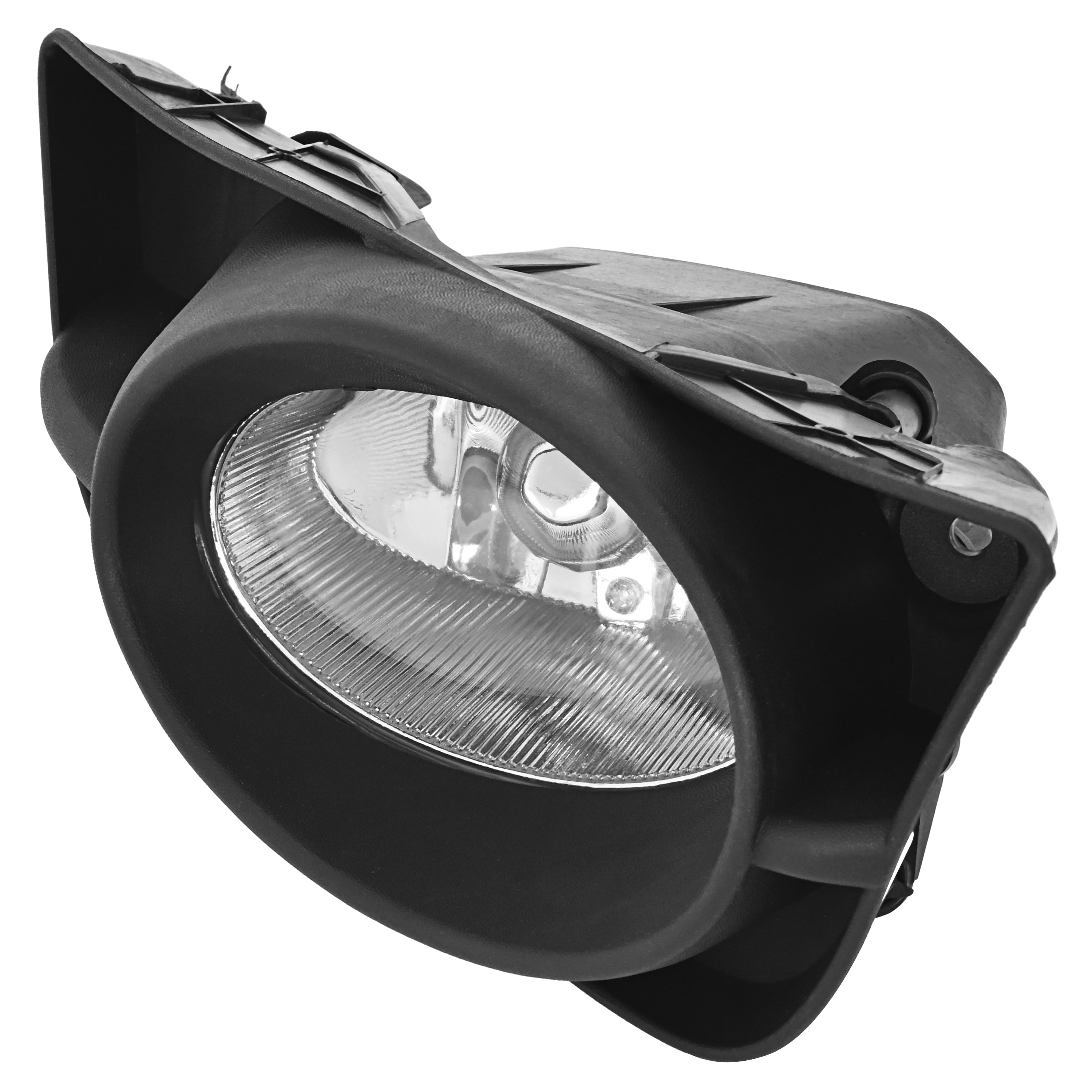 Kojem Right Fog Light w/Fog Light Bezel for 2009-2011 Honda Fit Replacement for HO2592122 33951-TK6-305 Fog Lamp Assembly w/Bulbs Clear Lens Black Bezel Passenger Side