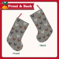 thumbnail image 2 of Picia Rooster for 18in Christmas Stockings, Xmas Stocking for Kids, Holiday and Family Stocking for Fireplace or Party Decoration, 2 of 7