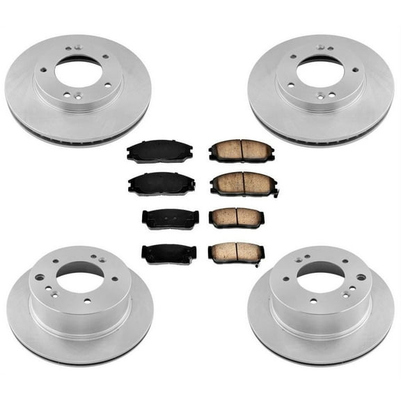 Front & Rear Brake Rotors   Ceramic Brake Pads for KIA Sorento 6PC Kit 2003-2006