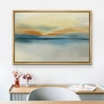 thumbnail image 3 of PixonSign Framed Canvas Print Wall Art Pastel Watercolor Sunset Sea Landscape Abstract Shapes Illustrations Modern Art Decorative Minimal Relax/Calm for Living Room, Bedroom, Office - 16"x24" NATURAL, 3 of 5