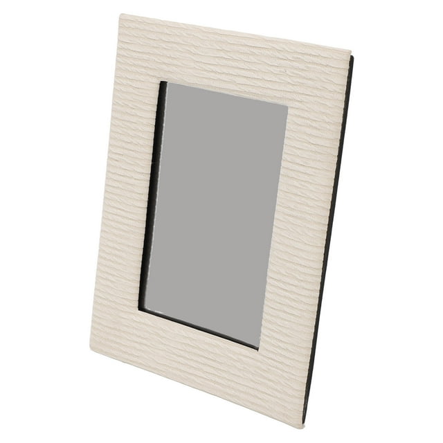 6 Inch Leather Vintage Picture Frames for Tabletop Display Horizontal Vertical Display, Decorative Frame 8.5x4.7x6.5in