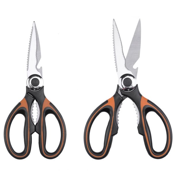 2 PACK Kitchen Scissors Heavy Duty Cooking Shears for Cutting Poultry