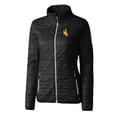 thumbnail image 2 of Women's Cutter & Buck Black Wyoming Cowboys Rainier Eco Insulated Puffer Full-Zip Jacket, 2 of 3
