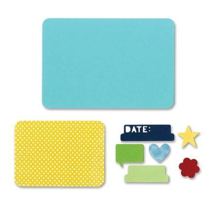 Sizzix Thinlits Dies 8/Pkg-Basics, Pk 1, Sizzix