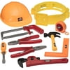 Prextex Little Handyman Kids Play Construction Tool Set with Toy Tool Belt Set and Adjustable Hard Hat | Kids Tool set