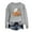 Gray-Halloween Shirts, variant on Women's Halloween Sweatshirts Cute Pumpkin Ghost Print T-shirt Going Out Round Neck Sweatshirt Long Sleeve Tunic Pullover Tops Halloween Clothes