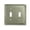 Satin Nickel, variant on Amerelle 54RVB Georgian Tumbled Wallplate, 1 Rocker GFCI, Cast Metal, Aged Bronze, 1-Pack
