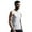 White, variant on Men's Summer Breathable Ice Silk Tank Tops for Fitness Workout and Outdoor Activities - Stylish V Neck Vest for Active Mens T-Shirts All Black Tan 6 Pack