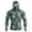 Black, variant on Men's Camo Print Fishing Hoodie Performance Fishing Hoodie Shirt - UPF 50  Sun Protection Long Sleeve Thumbholes Shirts with Neck Gaiter Black L