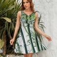 thumbnail image 7 of Bamboo Branches Pictures Dress Fashion Beach Long Dresses Female Party Printed Sundress, 7 of 7