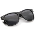 thumbnail image 5 of zeroUV Unisex Retro Wide Temple Polarized Lens Horn Rimmed Sunglasses 55mm (Black / Smoke Polarized) - 55mm, 5 of 6