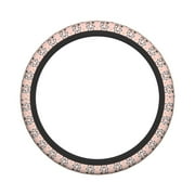 XMXY Car Steering Wheel Cover, Cartoon Pink Panda Non-Slip Jeep Truck Universal Elastic Steering Wheel Protector 15 inch