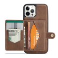 thumbnail image 1 of Funda tipo billetera para iPhone 13, funda de piel sintética de primera calidad con ranura para tarjetas, diseño tipo libro con soporte, 1 of 4