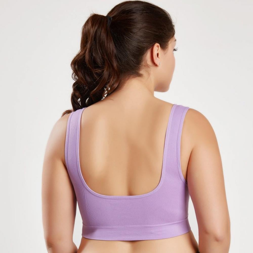 Seamless Bras For Women Push Up Bralette Fashion Double Layer Large Size Rimless Vest Style No Trace Yoga Sports Bra Underwear