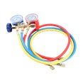 thumbnail image 1 of Manomètre de Réfrigérant pour Collecteur, Tuyaux de Recharge de Réfrigérant de Climatisation avec Manomètre pour R12 R22 R404A R134A, 1 of 7