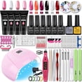 thumbnail image 1 of Juego de manicura con lámpara para uñas, Kit de manicura con lámpara de uñas, barniz semipermanente, Kit de Gel de extensión acrílica, brocas eléctricas para uñas, 1 of 3