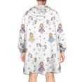 thumbnail image 2 of Wearable Oversized Blanket,Princess Unicorn Star Pattern Wearable Blanket Hoodie for Adults,Cozy Hooded Blankets with Super Pockets,Super Warm Fuzzy Pullover for Women & Men, 2 of 6