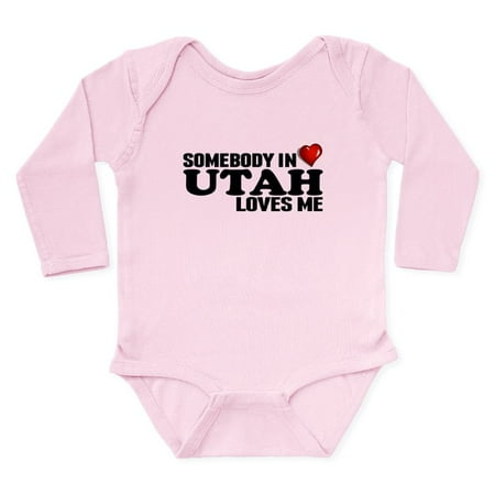 

CafePress - Somebody In Utah Loves Me Body Suit - Long Sleeve Infant Bodysuit