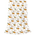 thumbnail image 2 of Pofeuu Rabbit And Carrot Print Ultra-Soft Micro Fleece Blanket,for Bed Or Sofa,All Season Throw Blankets Flannel Blanket-60"x50", 2 of 7
