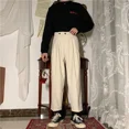 thumbnail image 2 of Pantalones grises drapeados de trabajo para hombre, trajes fluidos de oficina para hombre, pantalones de verano 2024, ropa elegante de estilo coreano, moda elegante de primavera, 2 of 5