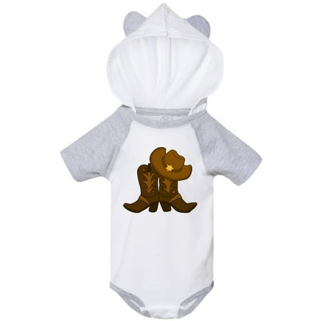 

Inktastic Sheriff Hat With Boots Gift Baby Boy or Baby Girl Bodysuit