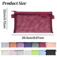thumbnail image 2 of 5 PCS Mesh Zipper Pouch Makeup Bags Set, Portable Mesh Cosmetic Bag Travel Toiletry Storage Bags Pencil Purse Organizer Pouches for Home Office Daily or Traveling Accessories Keep Small Items, 2 of 4