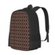 thumbnail image 1 of Easygdp Brown Gold Grid Mochila de Gran Capacidad Minimalista Ideal para Escuela, Viajes y Uso Diario, 1 of 6