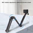 thumbnail image 4 of QualitChoice Sports Cameras Selfie Stick Adjustable 360° Rotation Waterproof Tripod Extendable Extension Rod Handheld Self-timer, 4 of 6