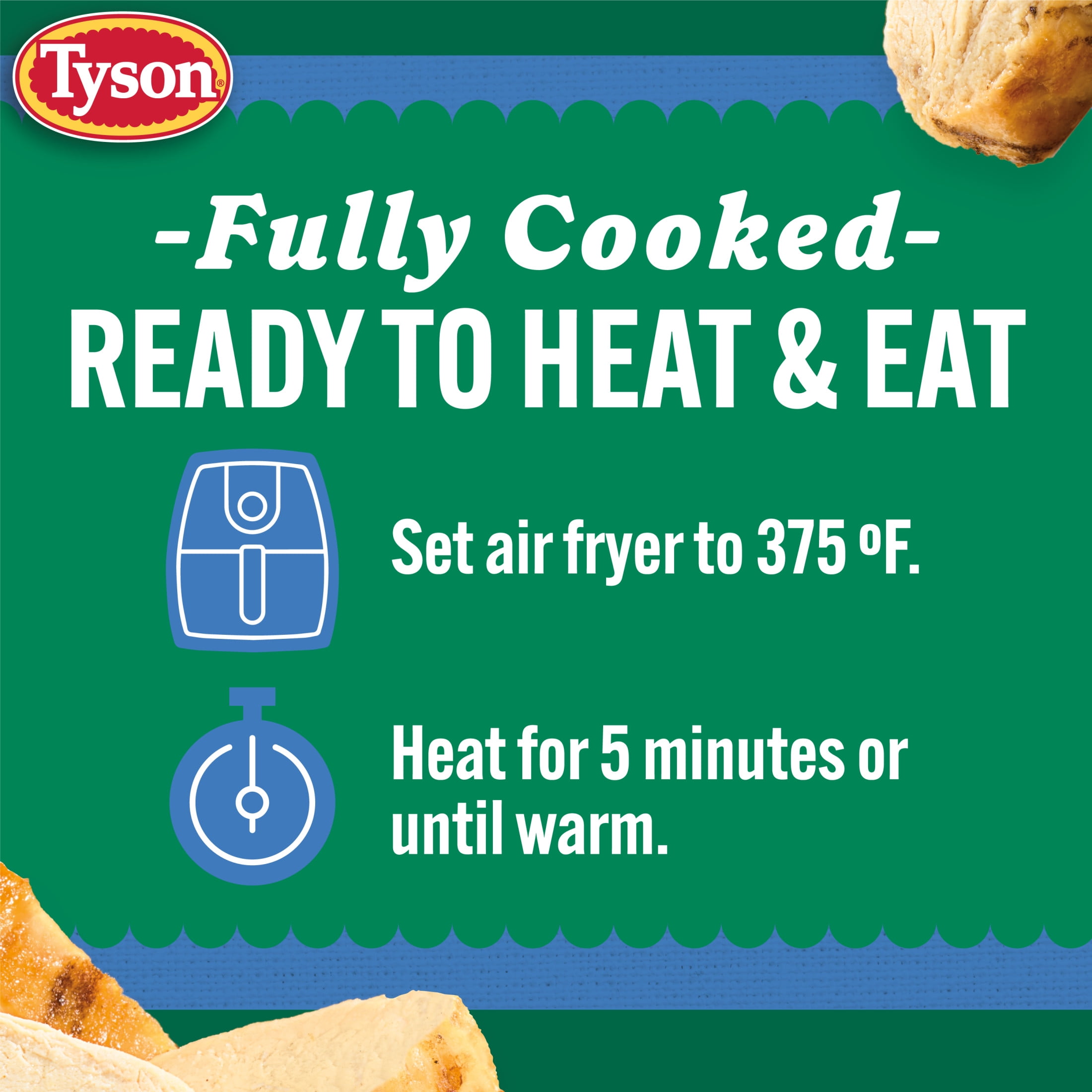 Tyson Grilled Chicken Breast Strips, 22 oz (Frozen, Fully Cooked)