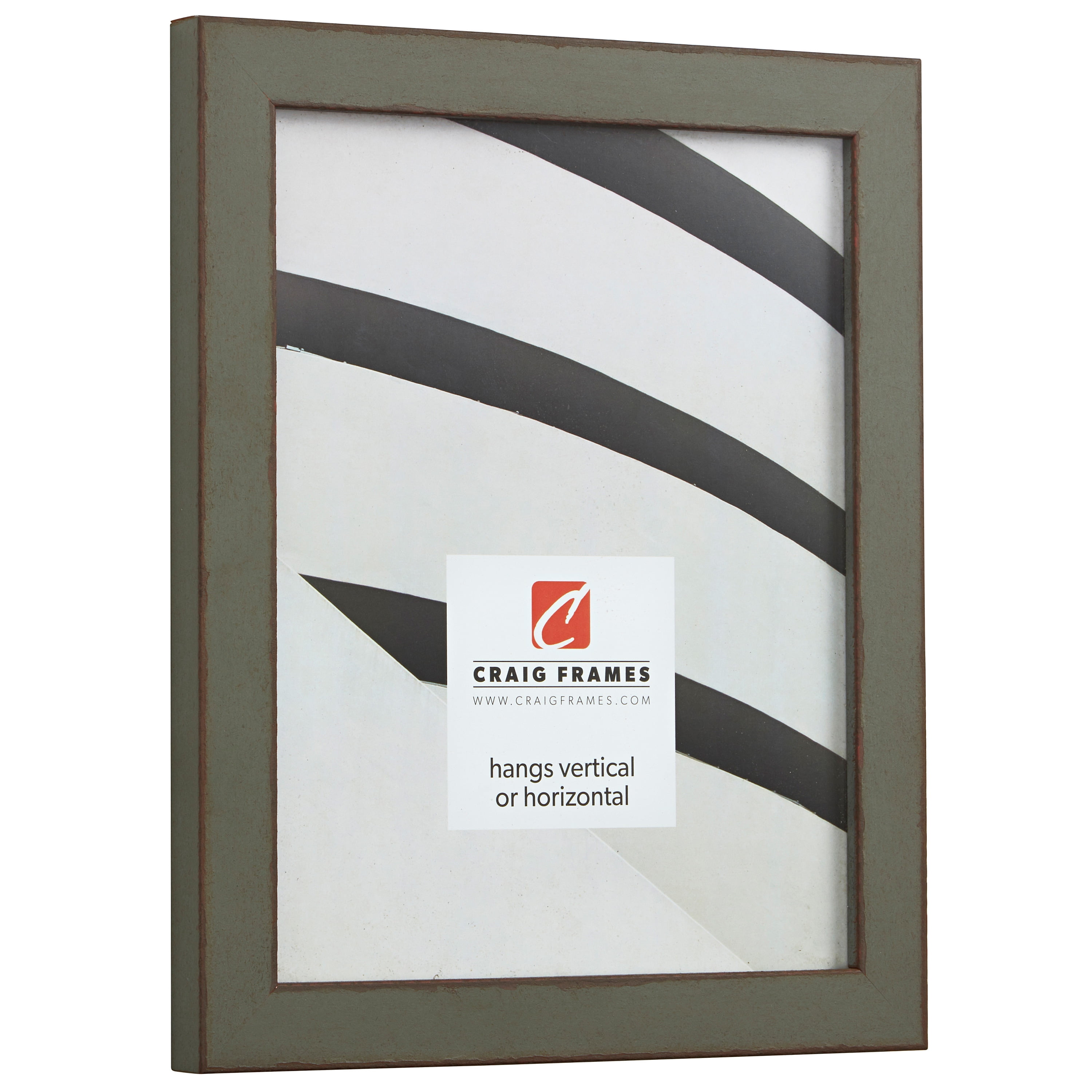 Craig Frames Ferro, 18x24 inch Picture Frame, Rusted Grey