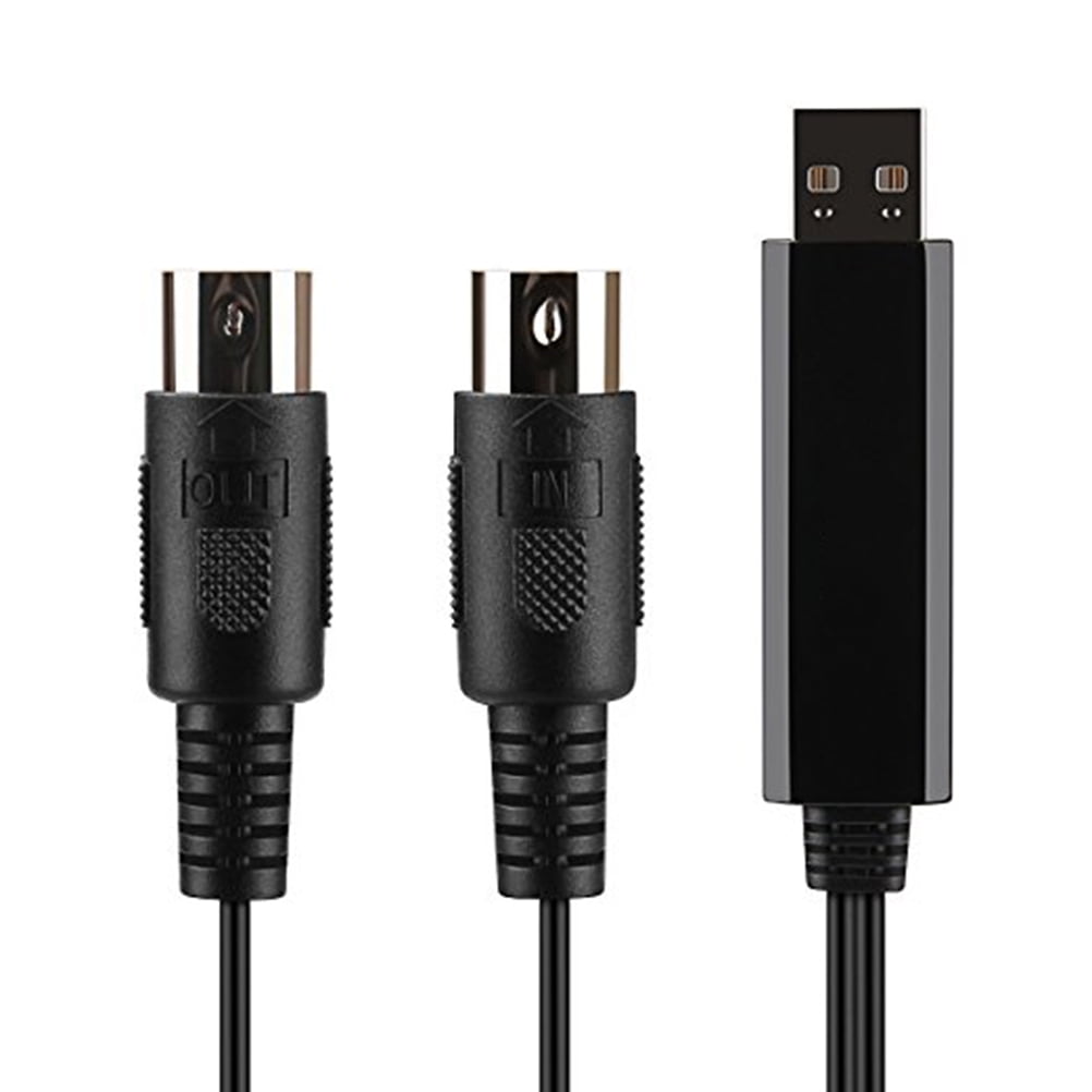 Piano keyboard adapter cord 2M USB INOUT MIDI Cable Converter Professional Piano Keyboard to PC