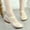 🔥 Gold, variant on Msgweeeg Ballroom Dance Shoes Women Ballet Shoes for Women Female Teacher Latin Dance Shoes Adult Body Dance Practice Frosted Oversized ShoesTrendy Mid Heel Dance Shoes