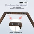 thumbnail image 3 of WONFUlity Hexagon Floating Shelves Wall Mounted Wood Farmhouse Storage Honeycomb Wall Shelf, Hexagonal Wall Shelves for Bedroom, Living Room, Office, Bathroom, 3pc, Driftwood Finish, Walnut, 3 of 6