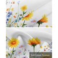 thumbnail image 6 of Colorful Floral Kitchen Valances for Windows Farmhouse Linen Window Valance Curtain for Living Room Window Treatment Botanical Pastoral Spring Flowers Valance Rod Pocket Topper Drape, 42 x 12 Inch, 6 of 6
