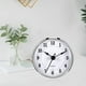 thumbnail image 5 of de reloj de 3-1/8 pulgadas (80 mm), con pilas, decoración de pared, ajuste retro silencioso, diámetro de 3,0 pulgadas (76 mm), Árabe con borde plateado perfecl Inserto de reloj, 5 of 7