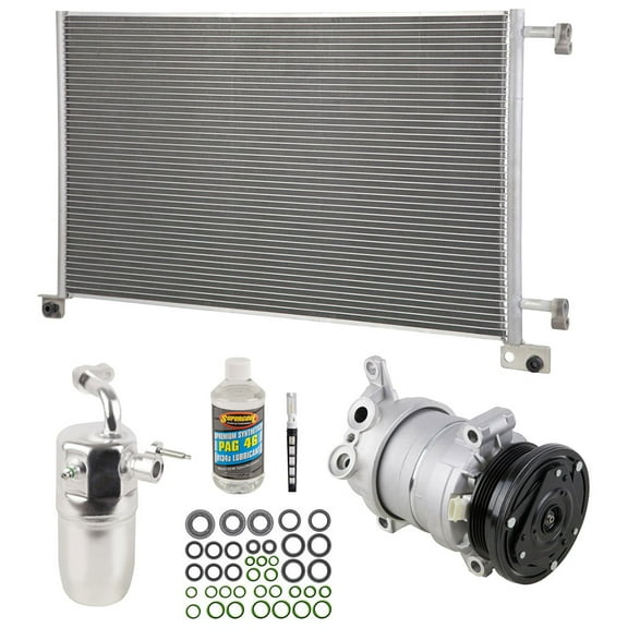 A/C Kit w/ AC Compressor Condenser & Drier For Chevy Silverado Avalanche & GMC Sierra GMT800 1999 2000 2001 2002 - BuyAutoParts