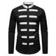 thumbnail image 1 of pstuiky Camisas de invierno de manga larga para hombre, Camisa informal de negocios con cuello redondo y manga larga con bloques de color a la moda para hombre Tops de hombre xxl, 1 of 9
