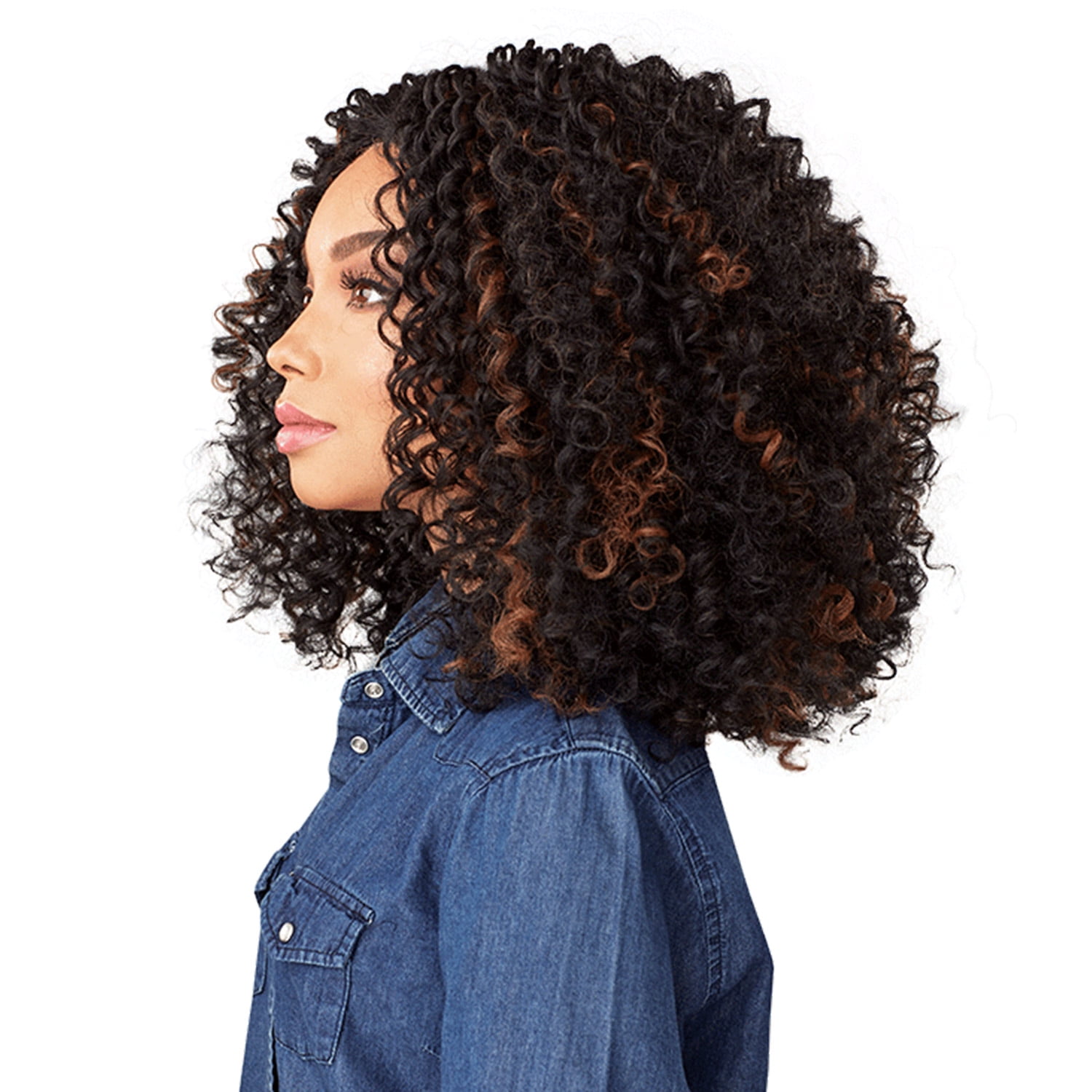 Sensationnel Synthetic Lace Front Wig Empress Edge Curls Kinks & Co The Show Stopper (99J)