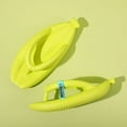 thumbnail image 6 of Banana Shape Women's Sandals Summer Men Soft Cloud Slipper Thick Sole Home Slippers Outdoor Fashion Women's Flip Flops, 6 of 6