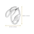 thumbnail image 2 of WRITWAA Bague Ouverte Réglable pour Adolescentes 1Ensemble Alliage, 2 of 5