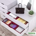 thumbnail image 3 of NEATERIZE Drawer Organizer - [Set of 12] - Closet Organizer and Storage Baskets| Foldable Cloth Drawers Divider | Fabric Bin for Dresser & Shelves |Organize Underwear, Socks, Bra, & Tie’s (Red), 3 of 4