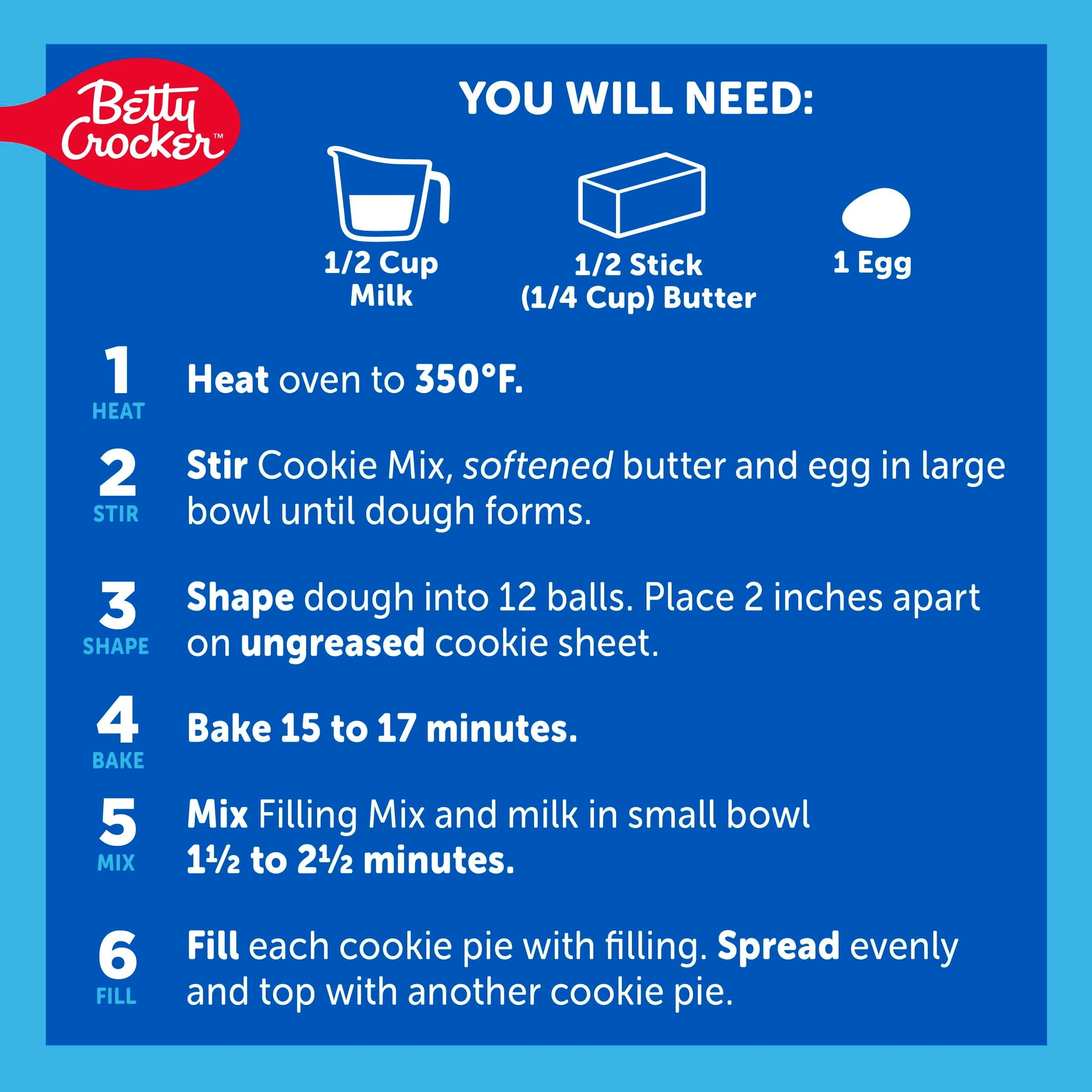 (3 pack) Betty Exclusives OREO Cookie Pie Mix, Baking Mix Made with Real OREO Cookie Pieces, 8.6 oz