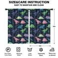 thumbnail image 2 of Blackout Kids Curtains,Neon Outline Dinosaurs Vibrant Childrens Insulated Curtains Set Of 2,Bedroom Essentials,Toddler Room Decor 52"x84", 2 of 5