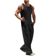thumbnail image 1 of Tank Tops Men,Tank Tops for Men,Mens Leisure Sports Set Sleeveless Knitting Sports Tank Top Split Solid Color Two Piece Set,Mens Tank Tops,Mens Tank Tops, 1 of 6