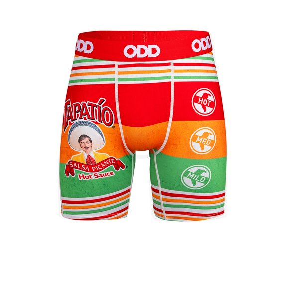 ODD SOX – Tapatío Hot Sauce Boxer Briefs – Salsa Picante Graphic – Men’s Large 33–36 – Spicy Food
